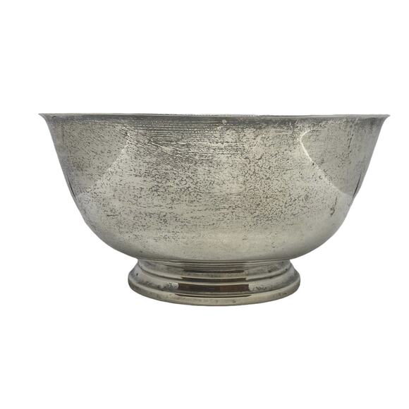 Oneida 8" Silver Plate Fruit Bowl Vintage Paul Revere Reproduction Center Piece - Picture 7 of 12